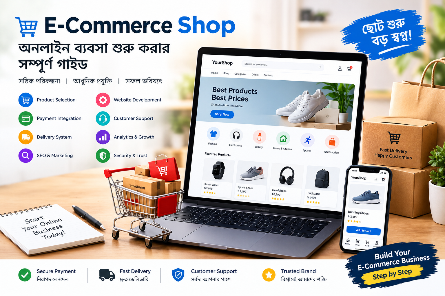 অনলাইন ব্যবসা শুরু করার সম্পূর্ণ গাইড