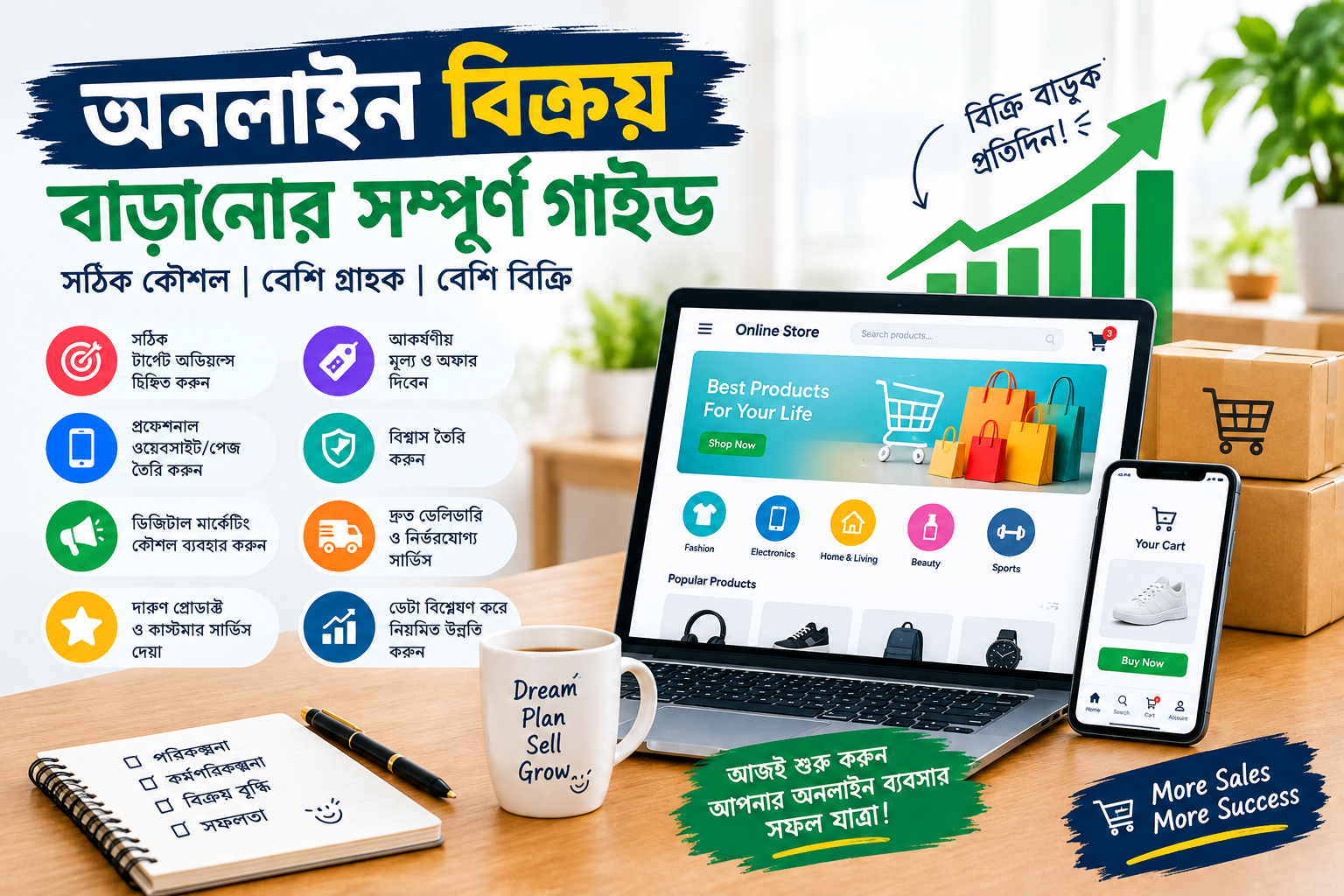 অনলাইন বিক্রয় বাড়ানোর সম্পূর্ণ গাইড