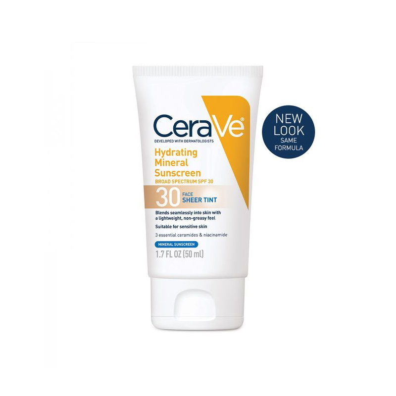 CeraVe Hydrating Mineral Sunscreen Broad Spectrum SPF30