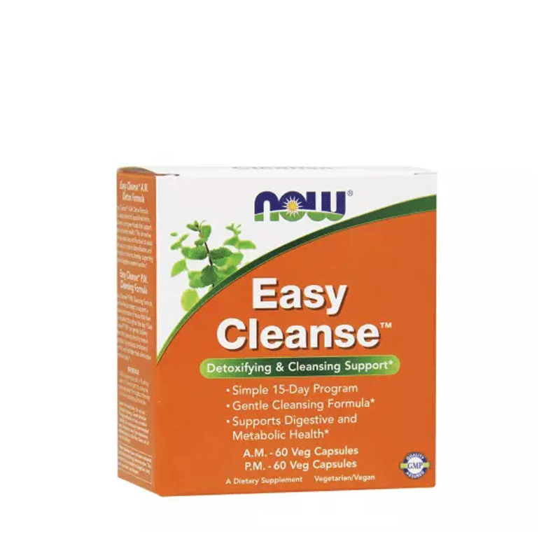 NOW Vitamin Easy Cleanse AM/PM Daily Detoxifying & Cleansing Support 120 Veg Capsules
