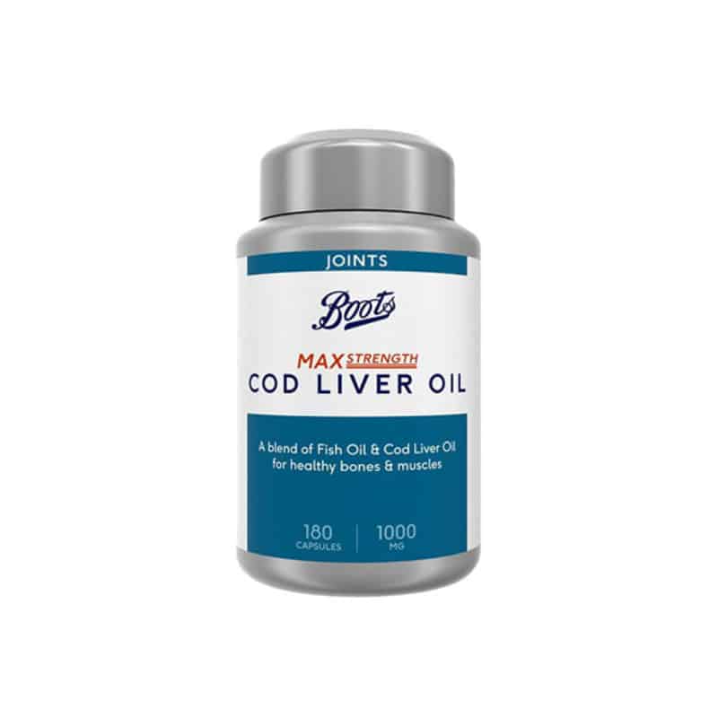 Boots Max Strength Cod Liver Oil 180 Capsules