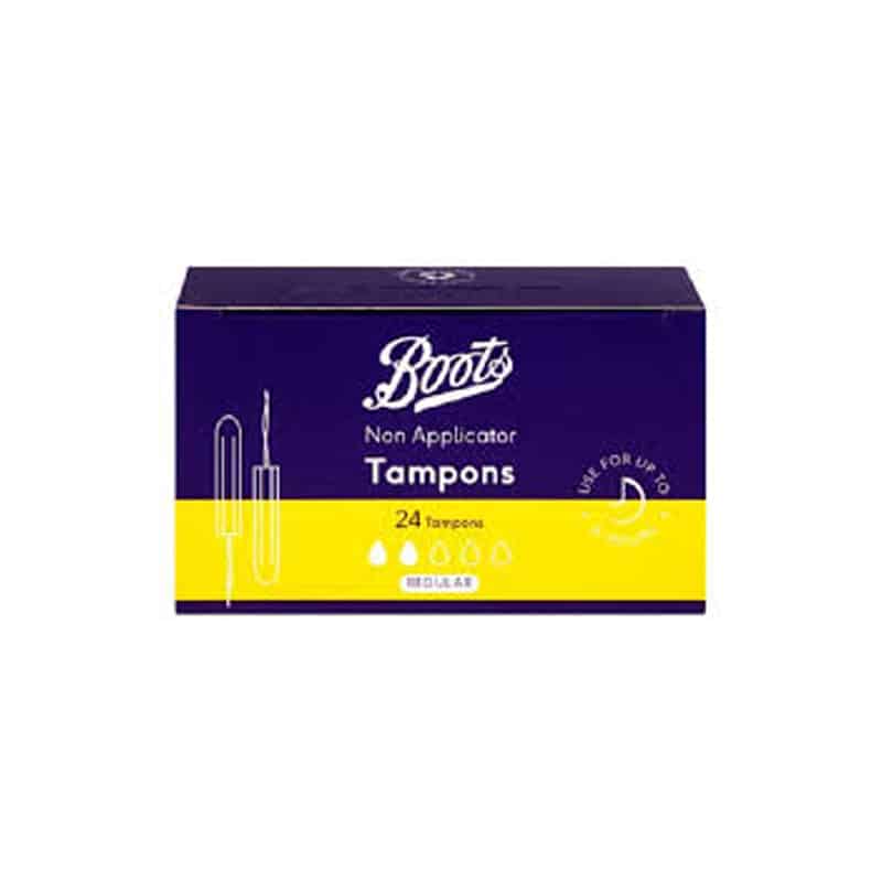 Boots Non Applicator Tampons Regular 24 Pis (UK)