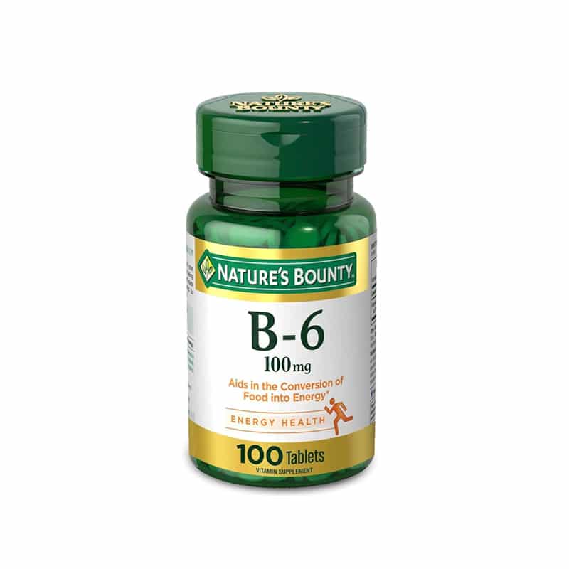 Nature's Bounty Vitamin B-6 100 mg 100 Tablets (USA)