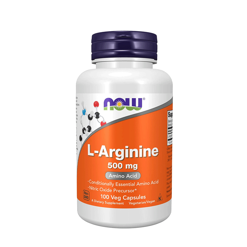 NOW L-Arginine 500 mg 100 Capsules