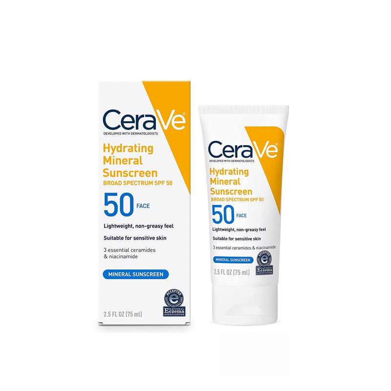 Cerave Hydrating Sunscreen Broad Spectrum SPF50 Face 75ml