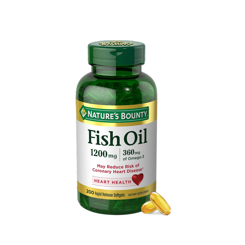Nature's Bounty Fish Oil Omega-3 1200mg+360mg -120 Softgel