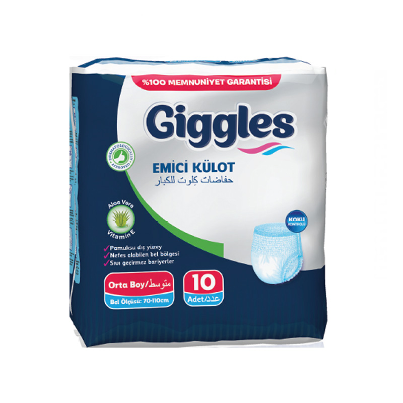 GIGGLES ADULT PANTS MEDIUM SIZE 10PCS