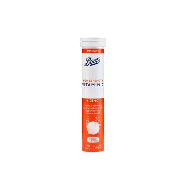 Boots High Strength Vitamin C & Zinc 20 Orange Flavor  Tablets