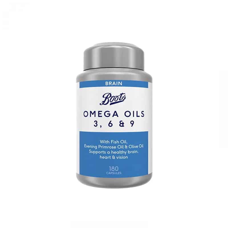 Boots Omega Oils 3, 6 & 9 For Brain 180 Capsules