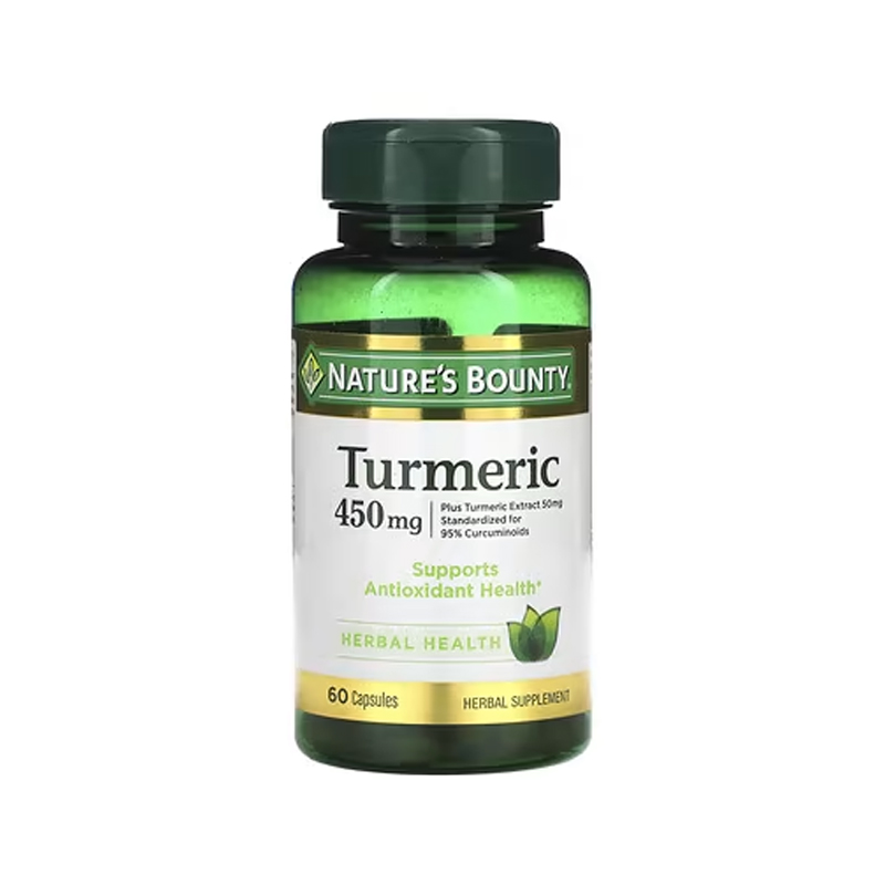 Nature's Bounty Turmeric  450mg -60 Capsules