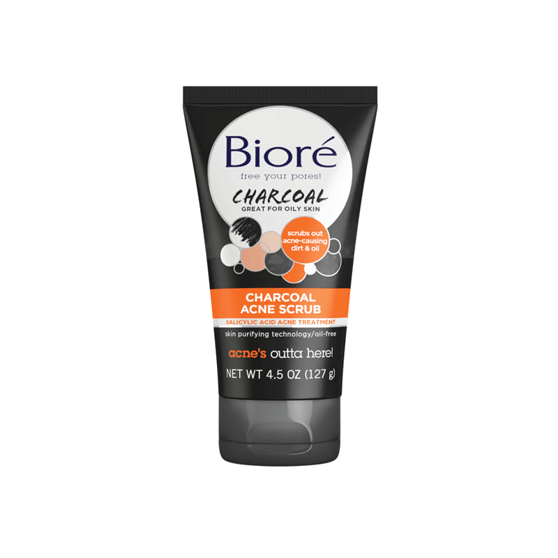 Biore Charcoal Anti-Blemish Scrub for Oily to Normal Skin (127g)