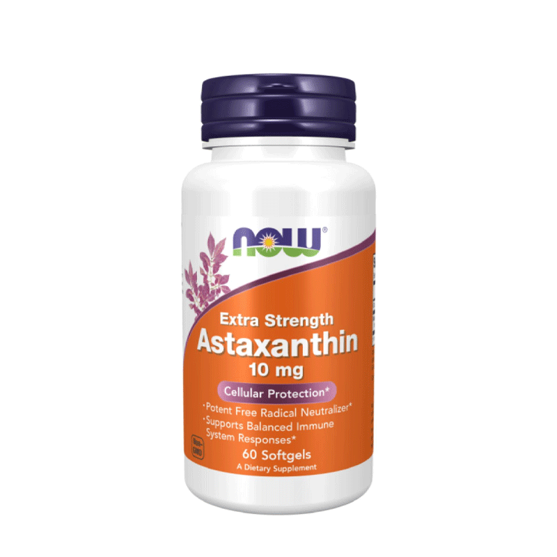 NOW Astaxanthin Extra Strength 10mg 60 Softgel