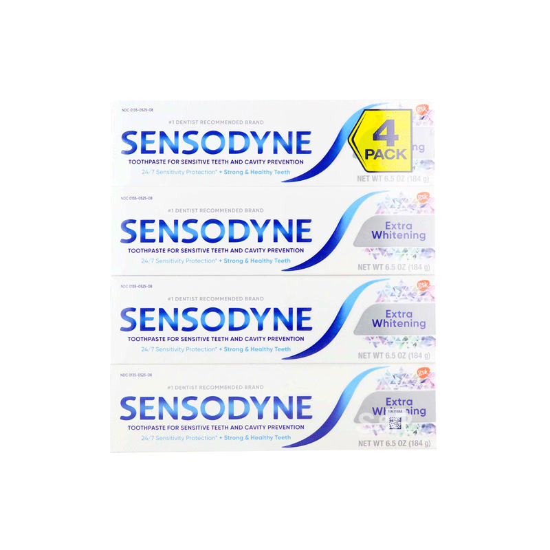 Sensodyne Extra Whitening Toothpaste (184g x 4pcs) (USA)