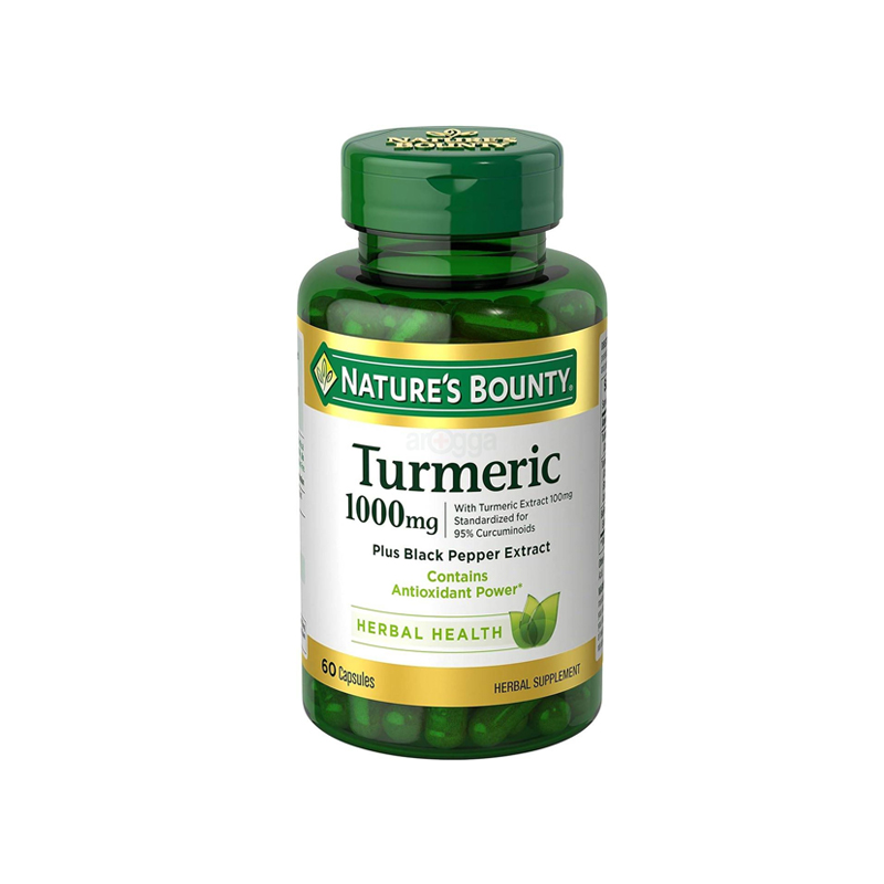 Nature's Bounty Turmeric 1000mg Plus Black Pepper Extract 60Tab