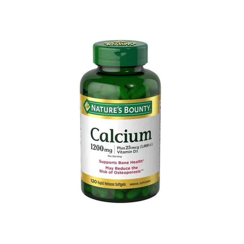 Nature's Bounty Calcium + Vitamin D3 1200mg -120 Softgels