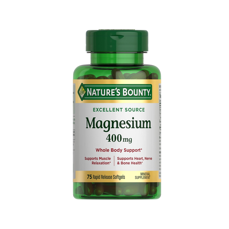 Nature's Bounty Magnesium (400mg) -75 Rapid Release Softgels