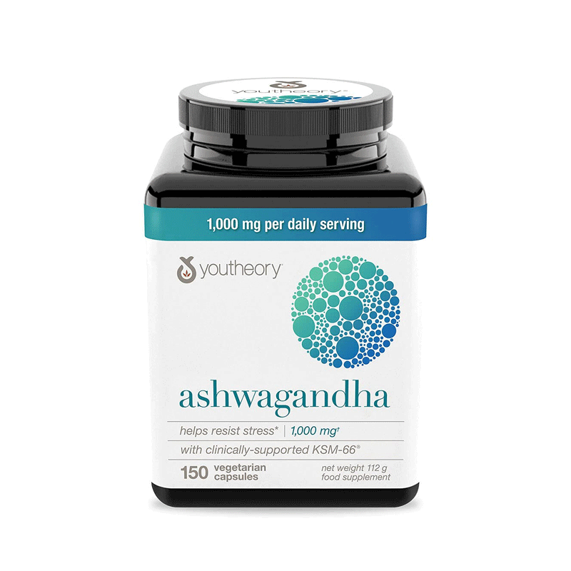 Youtheory Ashwagandha 1000mg 150 Capsules