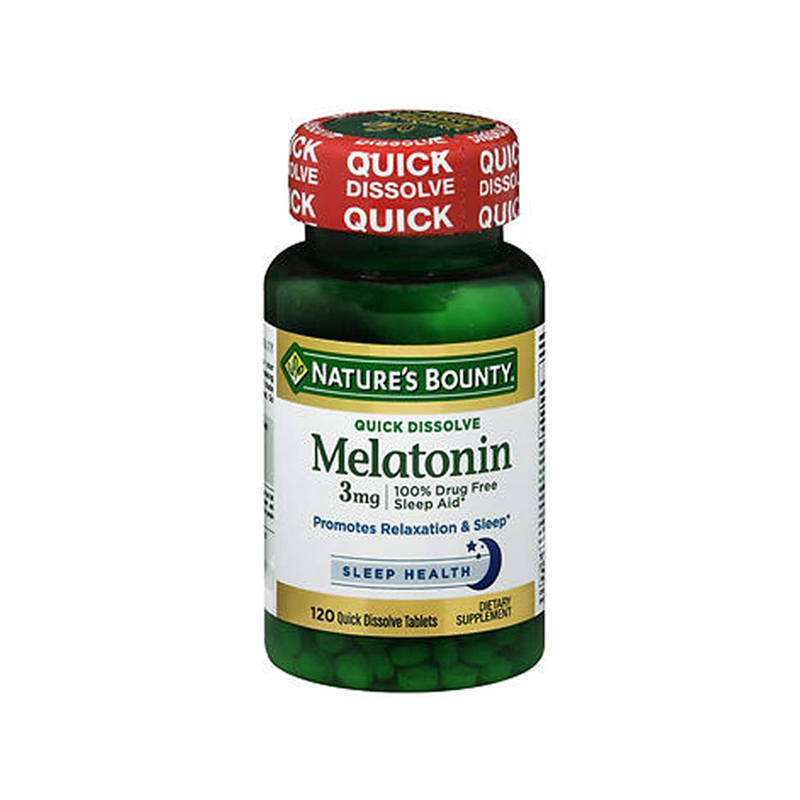 Nature's Bounty Melatonin 3mg Quick Dissolve -120 Tablets