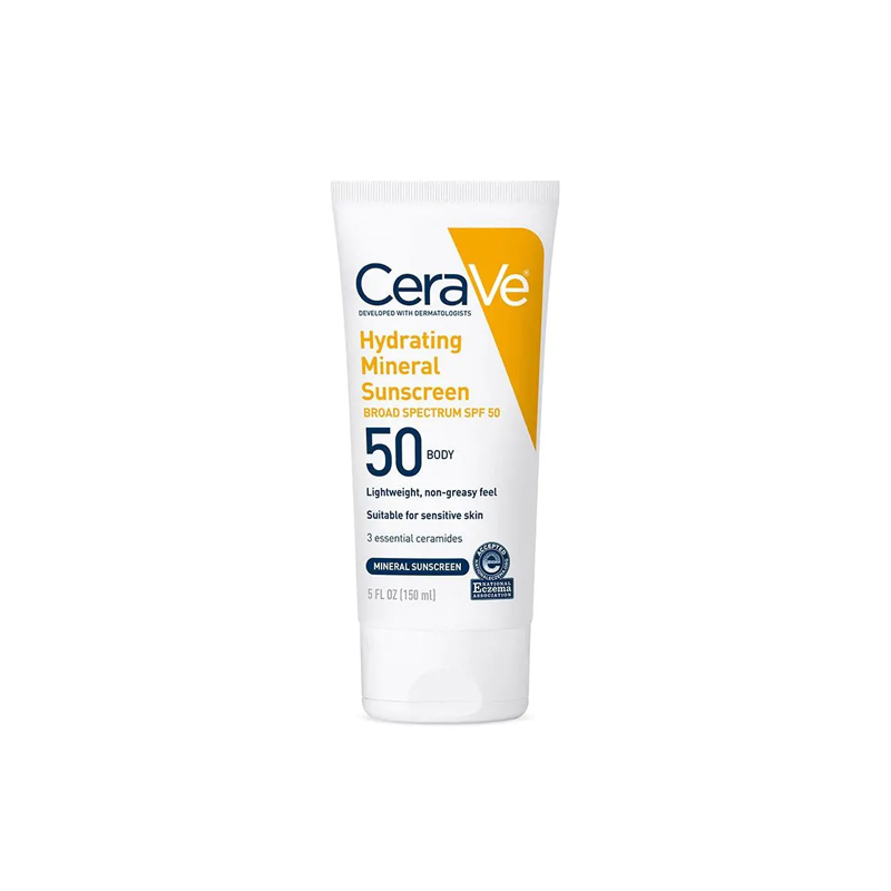 CeraVe Hydrating Mineral Broad Spectrum SPF50 150ml (USA)