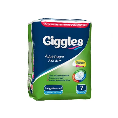 Giggles Adult Diapers Large (100 – 150cm) 7Pcs