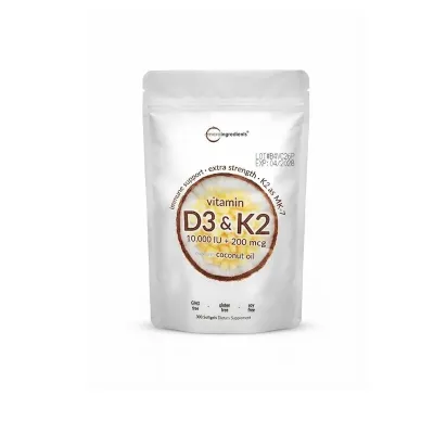Havasu Nutrition Premium Vitamin D3 & K2 10,000 IU – 120 Softgels