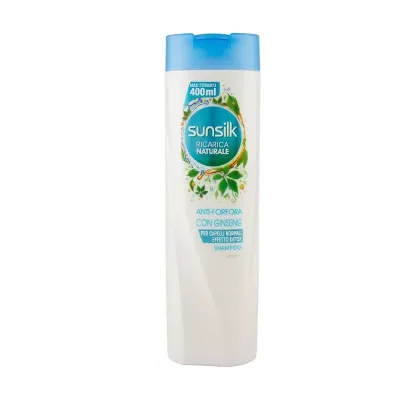Sunsilk Ricarica Naturale Anti-Forfora Con Ginseng Shampoo (400ml)
