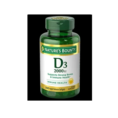 Natures Bounty Vitamin D3 2000 Iu 350 softgels