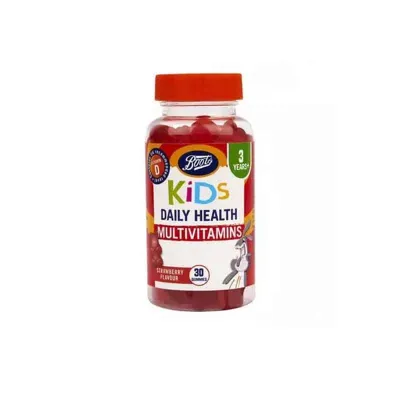 Boots Kids Daily Health Multivitamins Strawberry Flavour Gummies