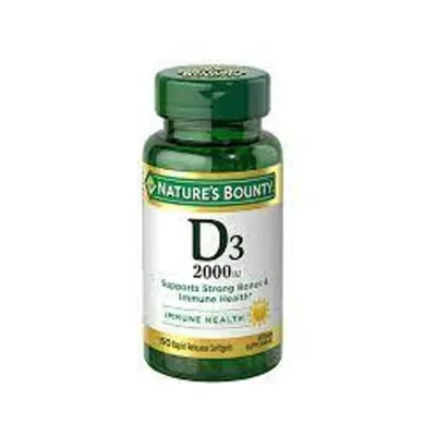 Natures Bounty Vitamin D3 2,000 iu – 150 softgels