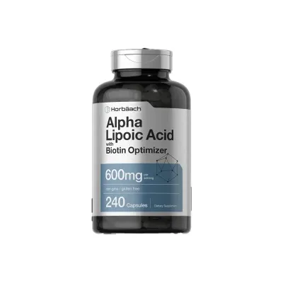 Horbaach Alpha Lipoic Acid with Biotin Optimizer 600 mg – 240 Capsules
