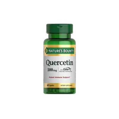 Nature’s Bounty Quercetin 500 mg, Supplement -60 Capsules