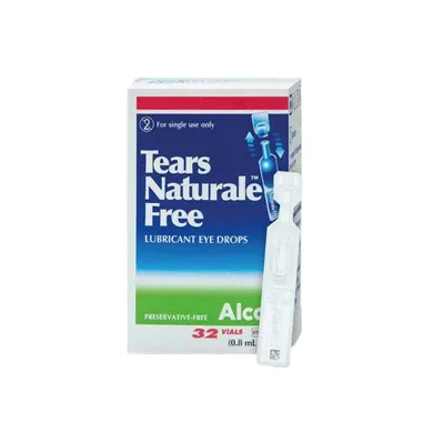Alcon Tears Naturale Free Lubricant Eye Drops 32 Vials
