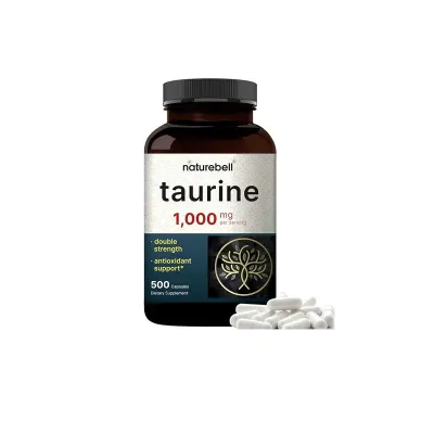 NatureBell Taurine 1,000mg Per Serving, 500 Capsules