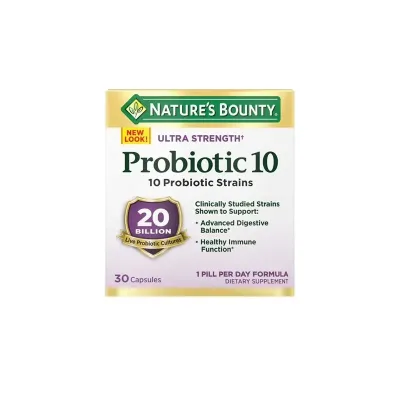 Nature’s Bounty Probiotic 10 Ultra Strength -30 Capsules