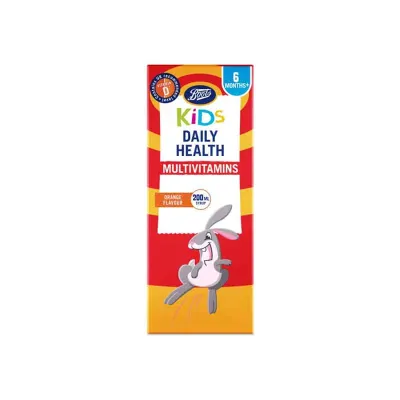 Boots Kids Daily Health Multivitamins Orange Flavour Syrup 200ml