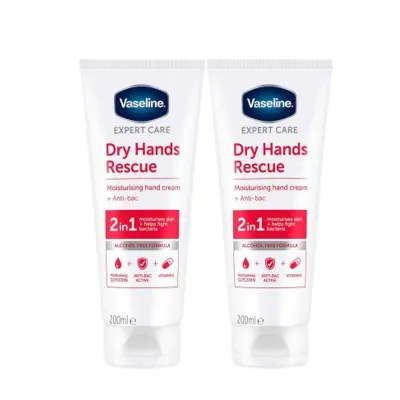 Vaseline Expert Care Dry Hands Rescue Moisturising 2-in-1 Hand Cream 200ml