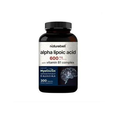 NatureBell (duplicate) Alpha Lipoic Acid 600 mg With Vitamin B1 Complex – 300 Capsules