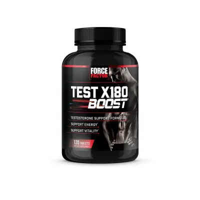 Force Factor Test X180 Testosterone Boosters, 120 Tablets