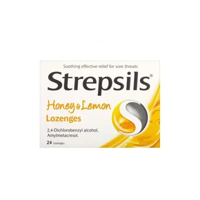 Strepsils Honey & Lemon Lozenges 24 Pcs