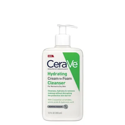 CeraVe Hydrating Cream to Foam Cleanser (237ml)