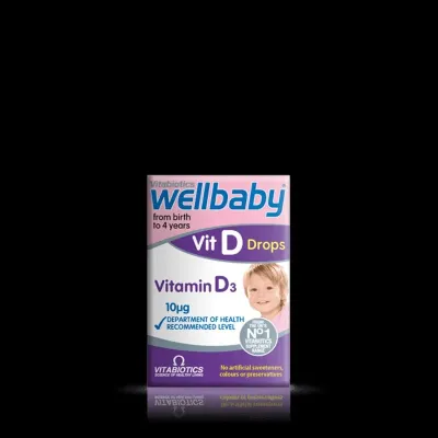 Vitabiotics Wellbaby D3 Drops from Birth to 4 Years