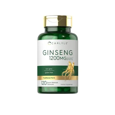 Carlyle Ginseng Extract Supplement 120 Capsules 1200mg