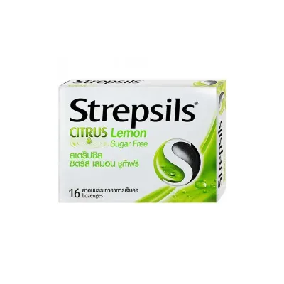Strepsils Citrus Lemon Sugar Free Lozenges 16pcs