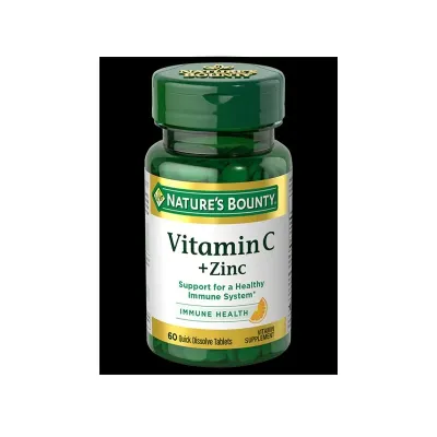 Natures Bounty Vitamin C Plus Zinc 60 Tablets