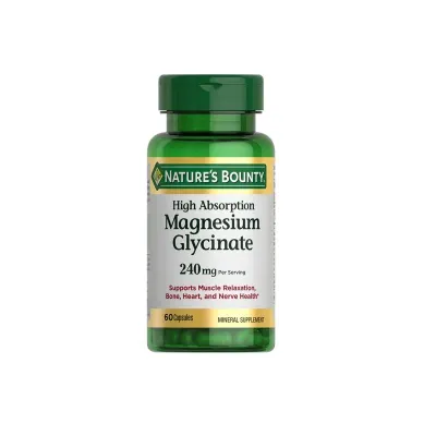 Nature’s Bounty High Absorption Magnesium Glycinate 240mg 60 Cap