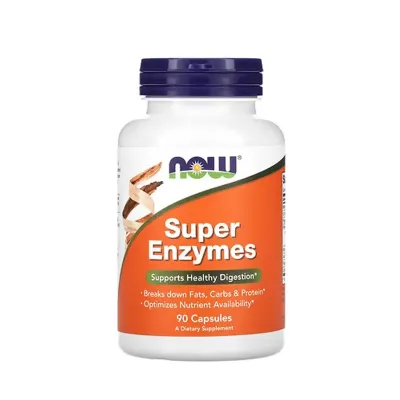 NOW Super Enzymes Food Supplements 90 Veg Capsules