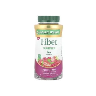 Nature’s Bounty Fiber Gummies Strawberry & Raspberry