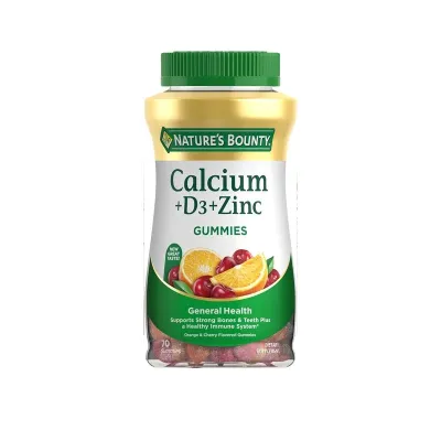 Nature’s Bounty Calcium + vitamin D3+ Zinc 70 Gummies
