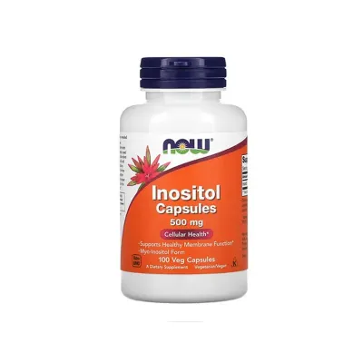 NOW Inositol 500 mg Healthy Membrane Function 100 Veg Cap