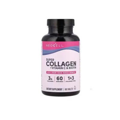 Neocell Super Collagen + Vitamin C & Biotin, 180 Tablets